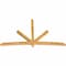 Ekena Millwork Alberta Rough Sawn Timber Gable Bracket, Western Red Cedar, 108"W x 63"H x 4"D x 4"F, 14/12 Pitch GBW108X63X0404ALB00RWR - alternate 3